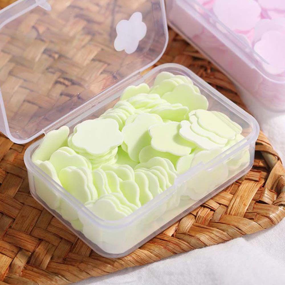 Hộp 100 / 1000 Xà Phòng Giấy Mini Dùng Để Rửa Tay / Bé Tiện Dụng