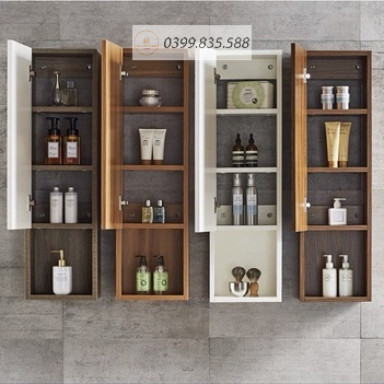 Kệ đựng mỹ phẩm kệ treo tường phòng tắm phòng vệ sinh gỗ MDF nhập khẩu chống ẩm cao cấp dễ dàng lắp ghép MS05