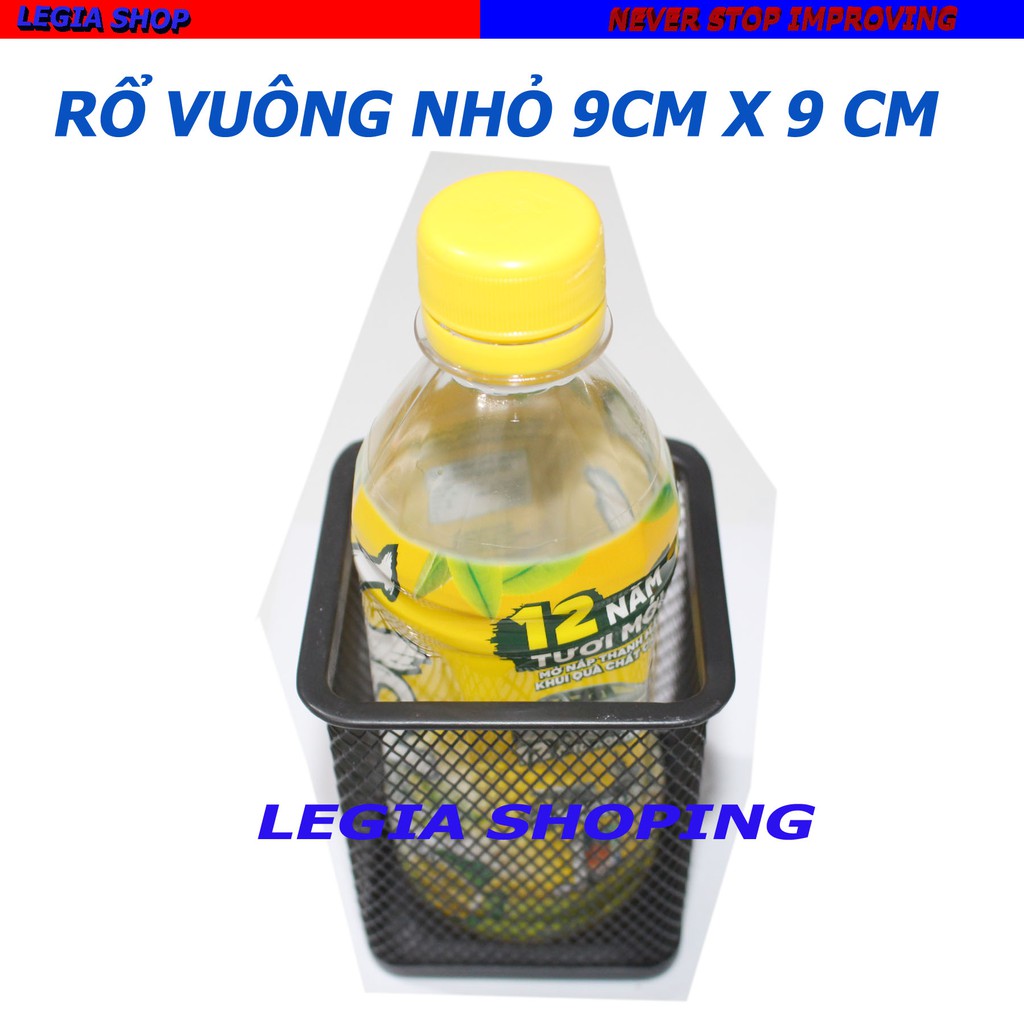 1 CÁI RỔ VUÔNG 9 X 9 CM GẮN NHIỀU LOẠI XE GẮN MÁY