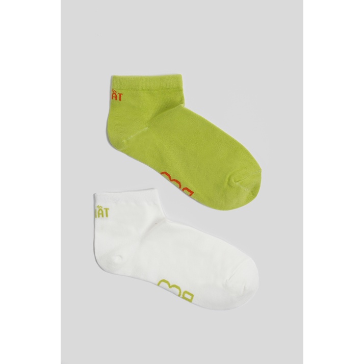 Combo 2 Đôi Tất Unisex BOO  Ngắn Cổ Thời Trang Cao Cấp Logo BOO