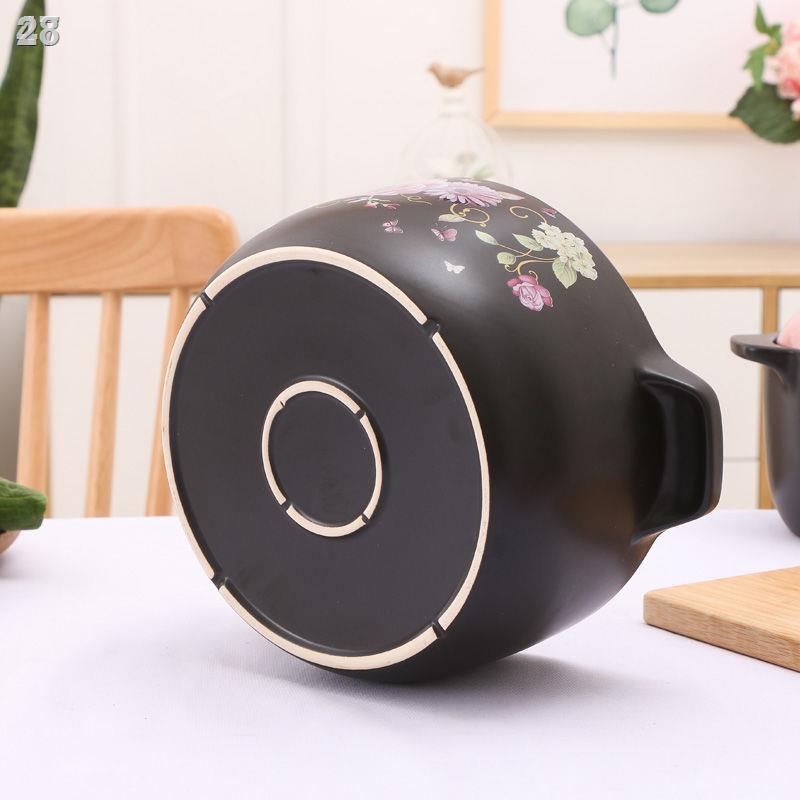 ❃❃✼28Hầm Nồi gia đình Súp Gốm Cháo Đất Sét Bếp Ga Đặc Biệt Khí Lớn Mở ngọn lửa và khả năng chịu nhiệt độ cao