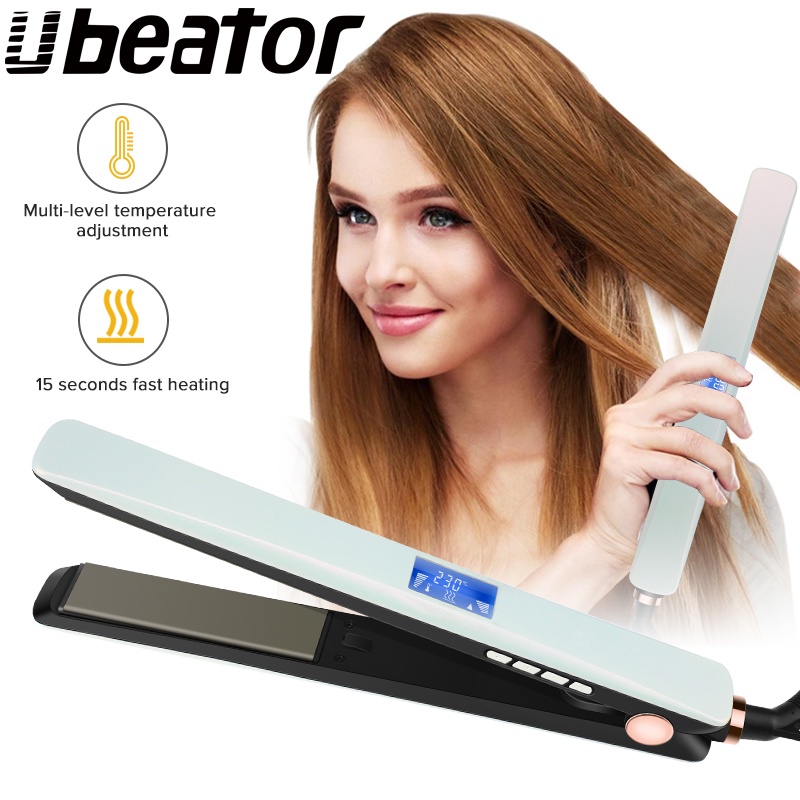 Máy Duỗi Tóc Bằng Titan Màn Hình LCD Chuyên Nghiệp