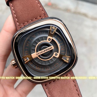 Đồng Hồ Nam [Sevenfriday - M2/02] - Automatic - Hộp Gỗ, Sách, Thẻ Bảo Hành 2 năm , Khăn, Dây Cao Su Cao Cấp Tặng Kèm