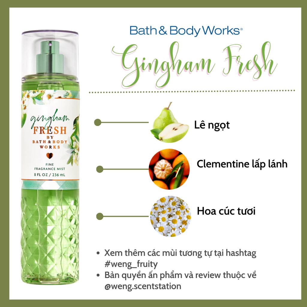 Xịt thơm toàn thân Bath & Body Works mùi Gingham Fresh