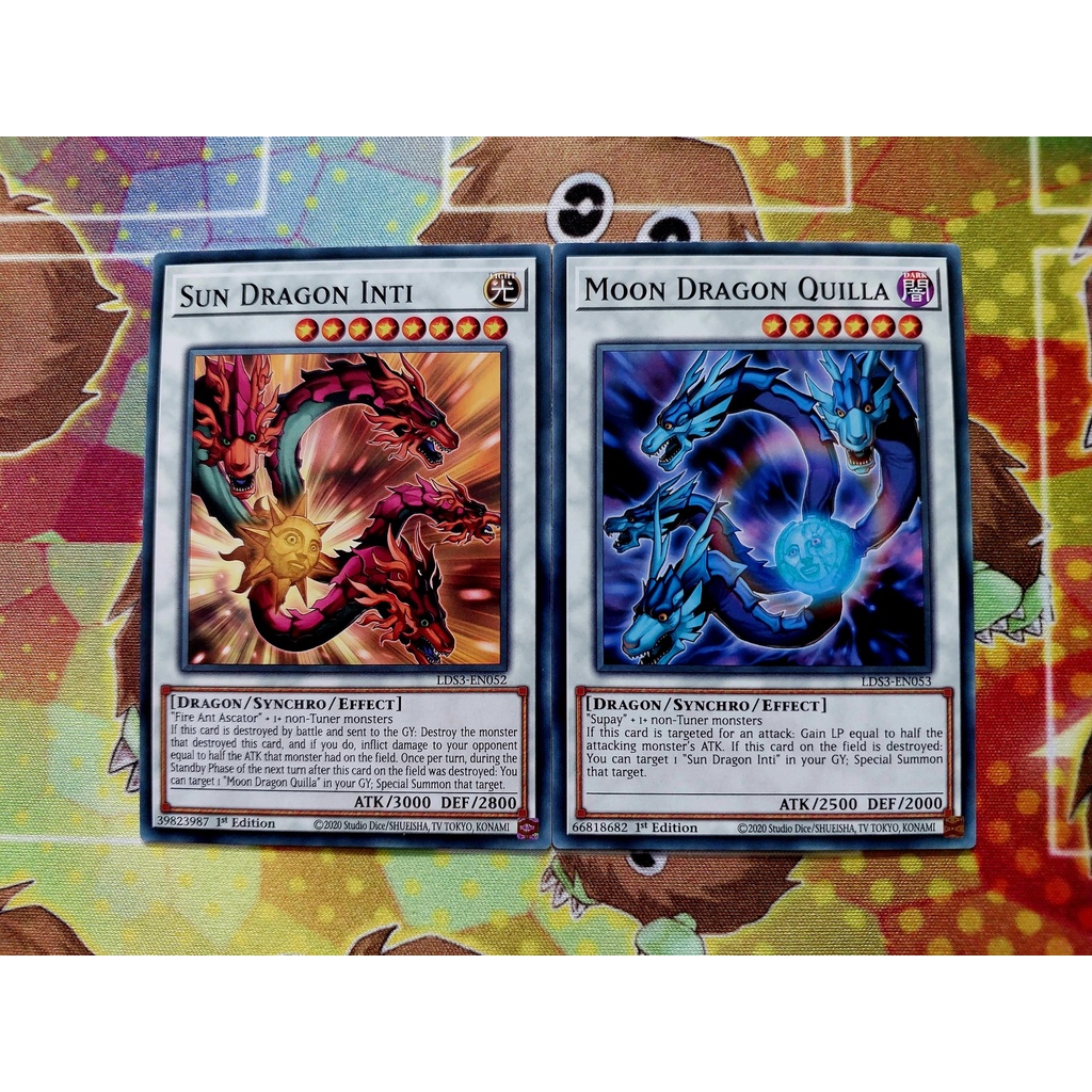 Set Thẻ Bài Yugioh Monster Moon Sun Dragon Quilla  - Common