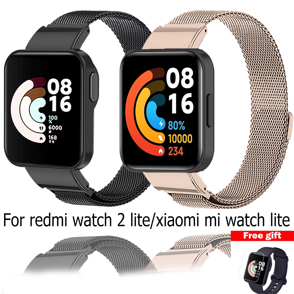 Dây đeo kim loại kiểu dáng thời trang cho đồng hồ thông minh Xiaomi Mi Watch Lite/ xiaomi redmi watch 2 lite