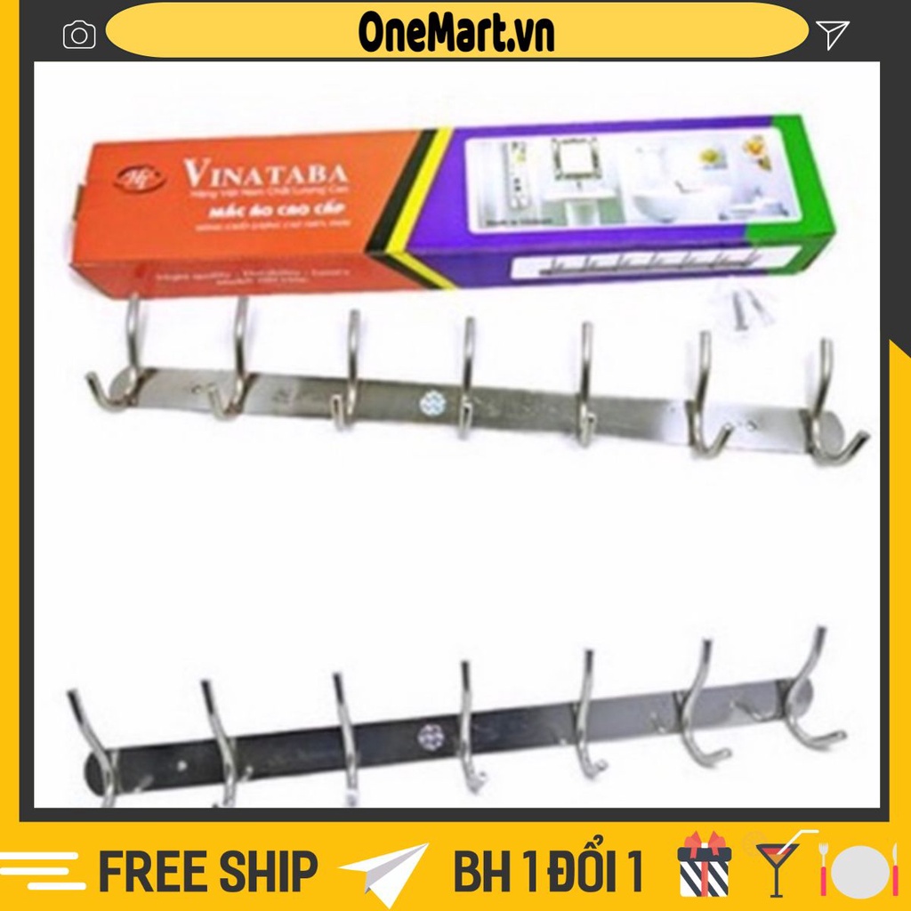 Mắc áo 7 móc cao cấp vinataba- inox dầy- chất lượng cao