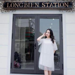 [FREE SHIP - GIÁ XẢ LỖ] Váy trắng suông 3 tầng [GIÁ SỈ]