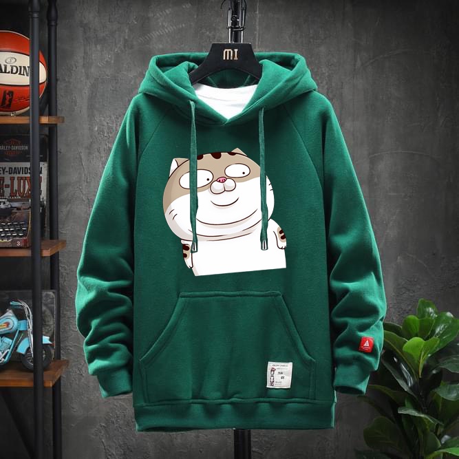Áo Hoodie Mèo Bự , Áo Hoodie unisex nam nữ form rộng oversize Nỉ bông - HD19