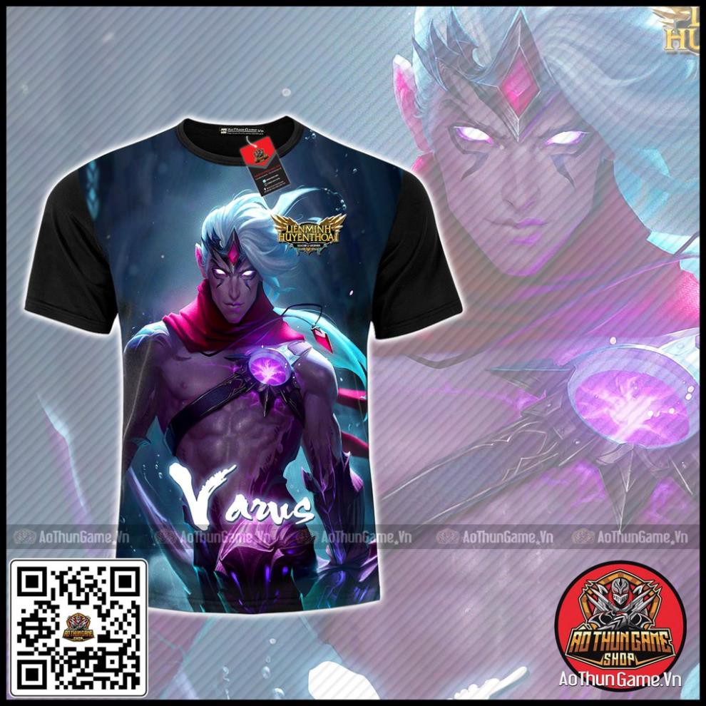 ☘️ Áo liên minh huyền thoại Varus xạ thủ (3D Đen) Áo đấu Game Tốc Chiến LMHT LoL ☘️ (Shop AoThunGameVn) ་