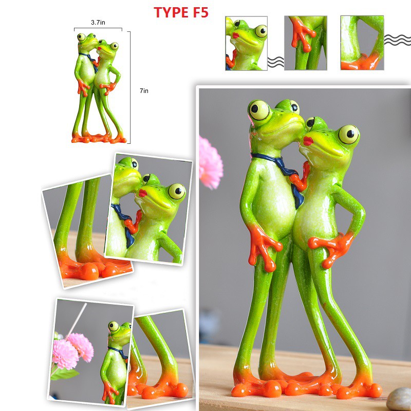 Mới Tượng Ếch Bằng Nhựa resin 8 Kiểu Trang Trí Nhà Cửa