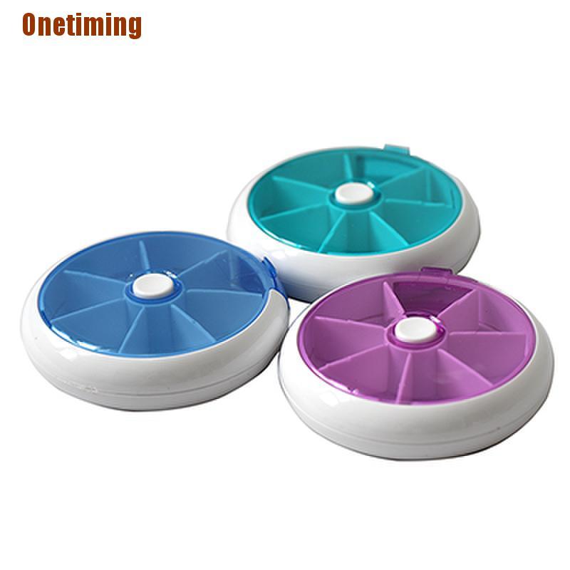 (Hàng Mới Về) Hộp Đựng Thuốc 7 Ngày Hình Tròn Tiện Dụng