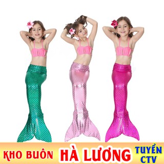[BÁN BUÔN ĐỒ BƠI TRẺ EM] E89 Quần áo tắm nàng tiên cá cho bé gái