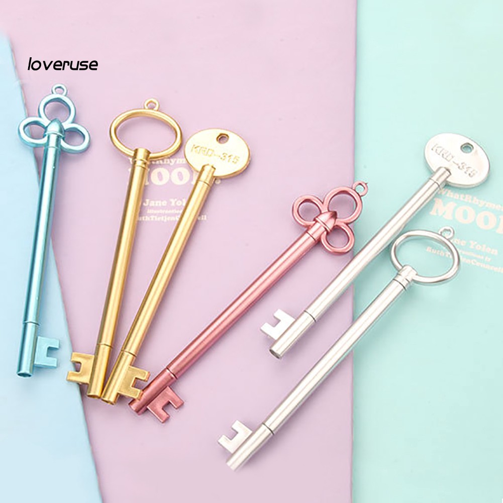 Bút mực 0.5mm hình dạng chìa khóa cổ độc đáo xinh xắn