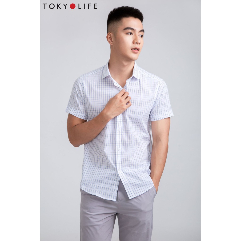 Áo sơ mi Nam ngắn tay TOKYOLIFE dáng suông I733-057E