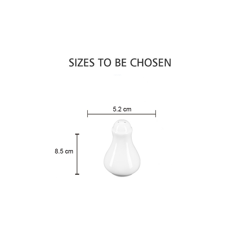 Lọ rắc tiêu 3 lỗ bằng sứ cao cấp, dùng cho nhà hàng, khách sạn - TMart