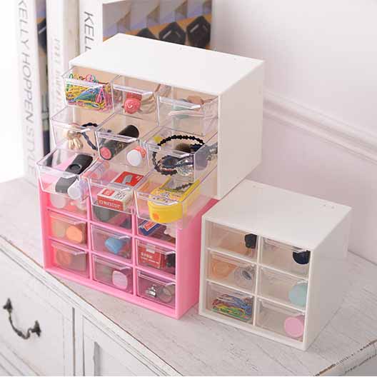 Tủ kệ đa năng 9 ngăn đựng phụ kiện trang sức đựng mỹ phẩm tiện lợi cute dễ thương