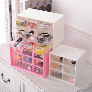 Tủ kệ đa năng 9 ngăn đựng phụ kiện trang sức đựng mỹ phẩm tiện lợi cute dễ thương