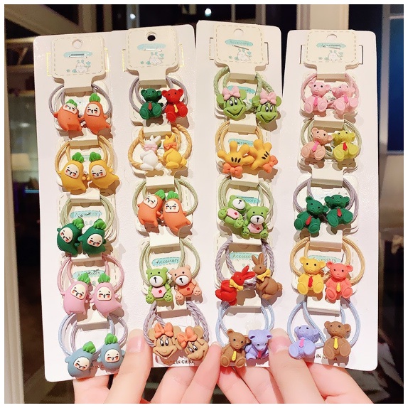 Chun buộc tóc hoạt hình xinh   Clovershop68