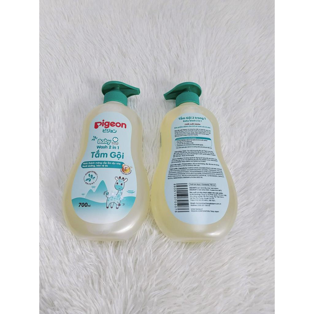 Pigeon, tắm gội toàn thân cho bé 2 in1 vòi 700ml