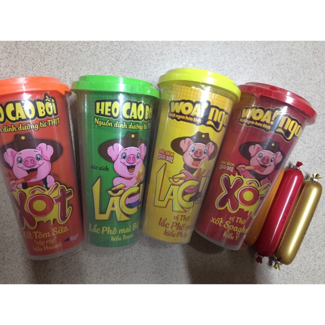 Combo 10 xúc xích xốt và lắc