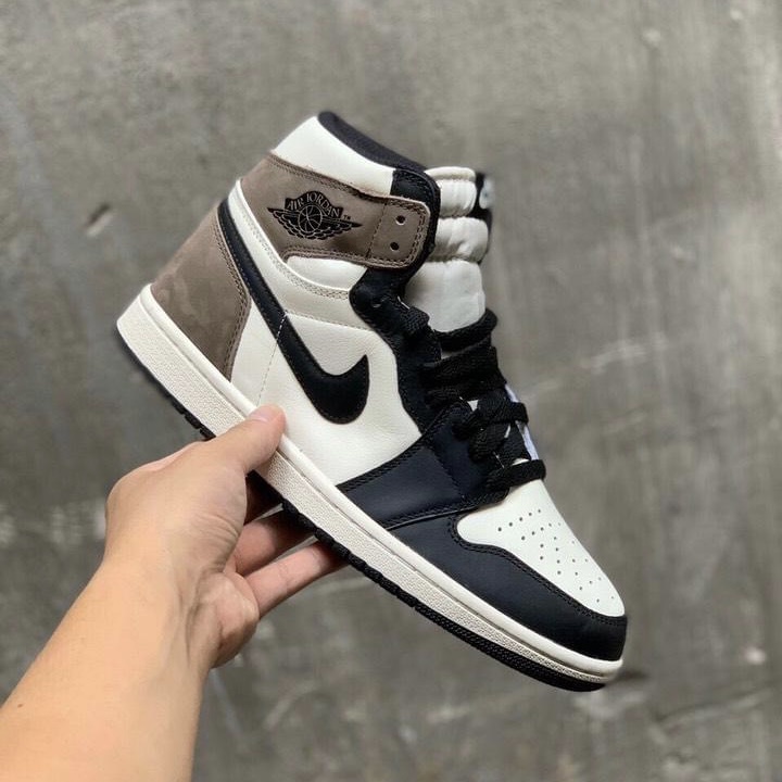 Giày Sneaker Jordan 1 Nâu Cao Cổ, Giày JD1 Gót Nâu Cao Cổ Nam Nữ mới nhất 2022 Full Box Bill