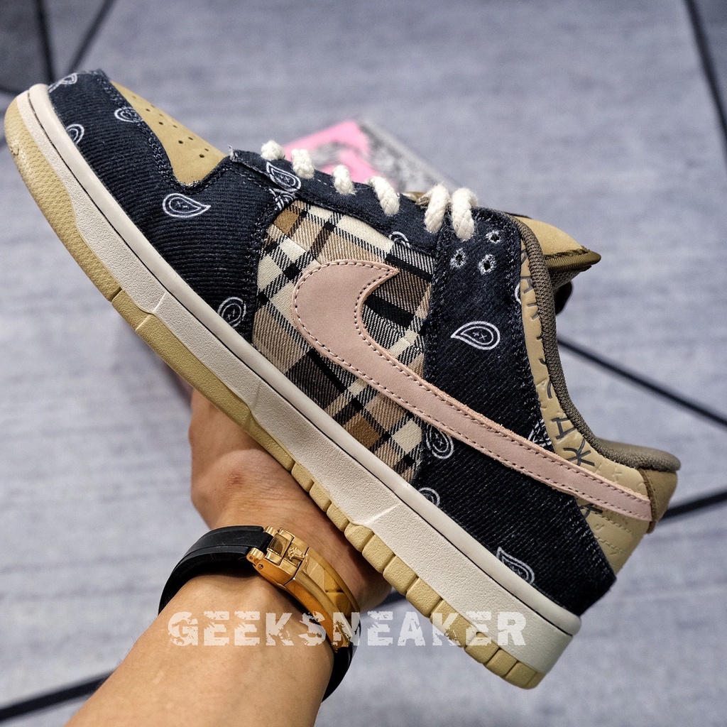 [GeekSneaker] Giày Sneaker SB Dunk Low x Travis Scott - NGuyên bản SC | BigBuy360 - bigbuy360.vn