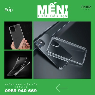 Ốp lưng iphone silicon trong suốt dành cho điện thoại - full ốp lưng đầy đủ các dòng iphone - apple