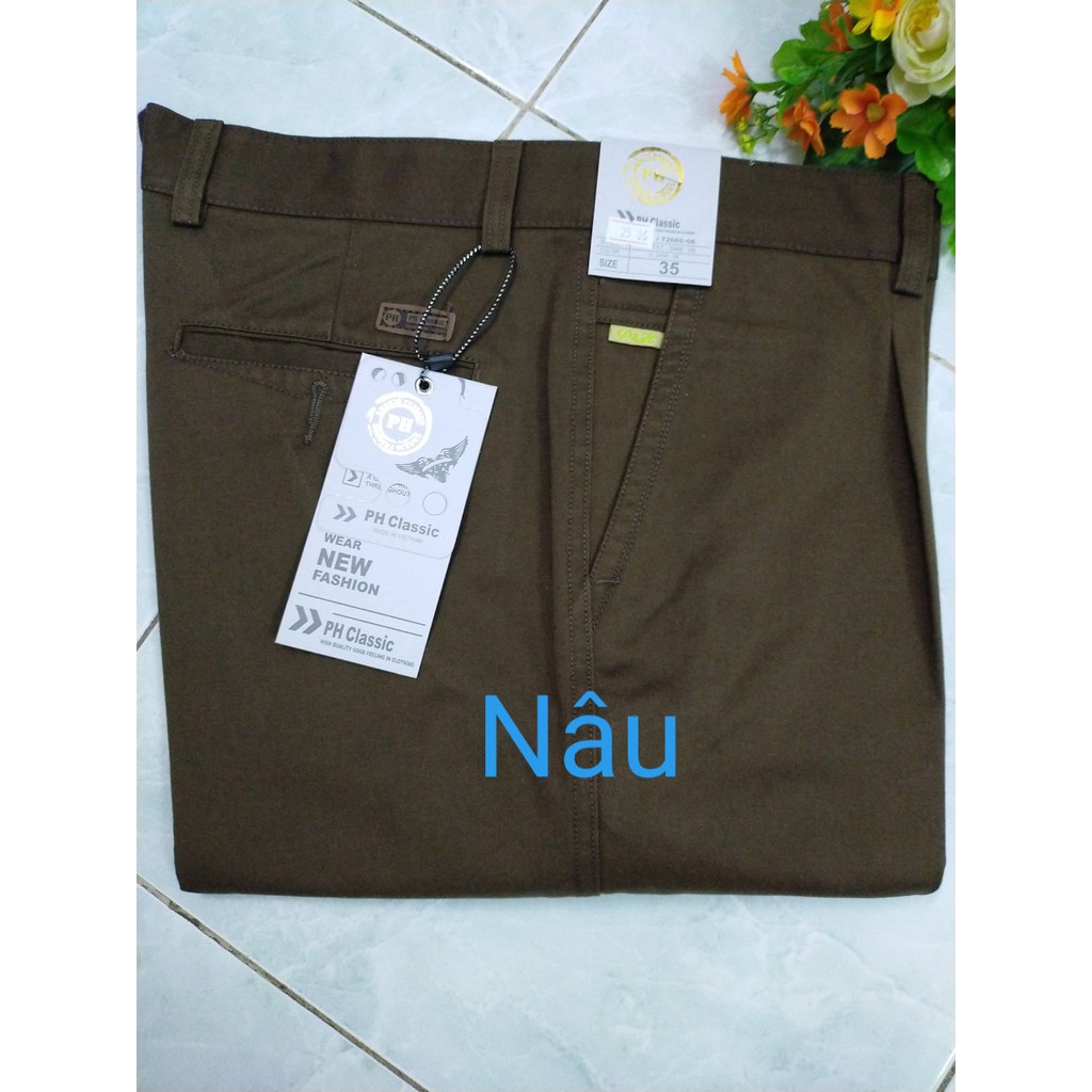 Quần kaki trung niên bigsize màu chuẩn | BigBuy360 - bigbuy360.vn