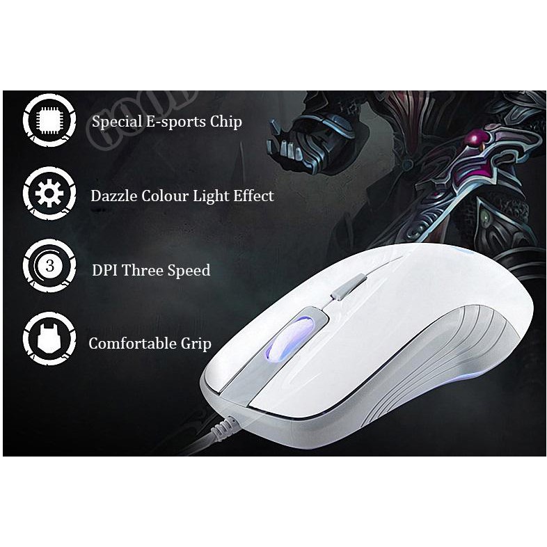 Chuột game có dây HP G100 có led Chip IC AVAGO Gaming