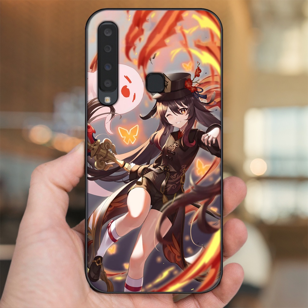 Ốp lưng Samsung A9 2018 viền đen in hình Hutao Genshin Impact