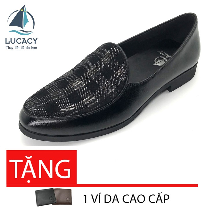 Giày tây nam loafer Lucacy da bò cao cấp LC235CR