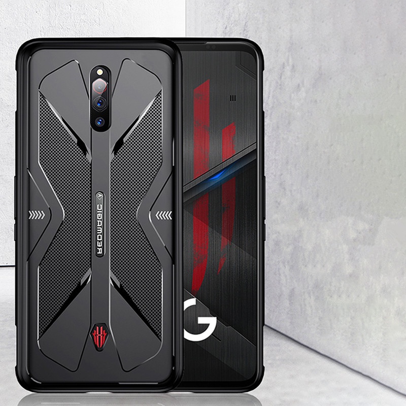 ZTE nubia Play Red Magic 6 6S 7 Pro Luxury Shockproof Armor Case RedMagic 5G 5S 3 3S Soft TPU Silicone Full Phone Protective Matte Back Cover