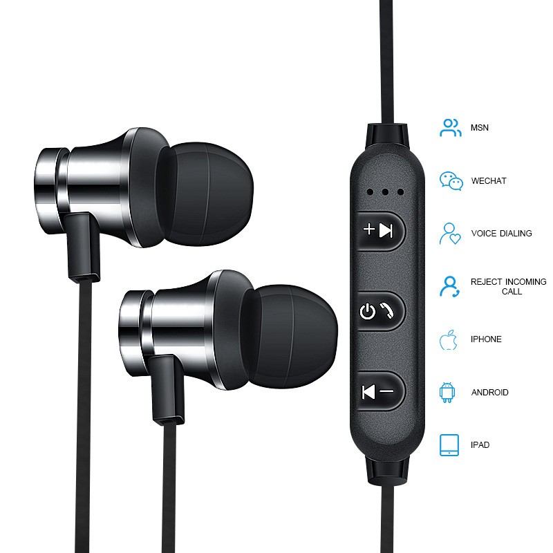 Tai Nghe Bluetooth Không Dây Xt11 Chống Thấm Nước Có Nam Châm