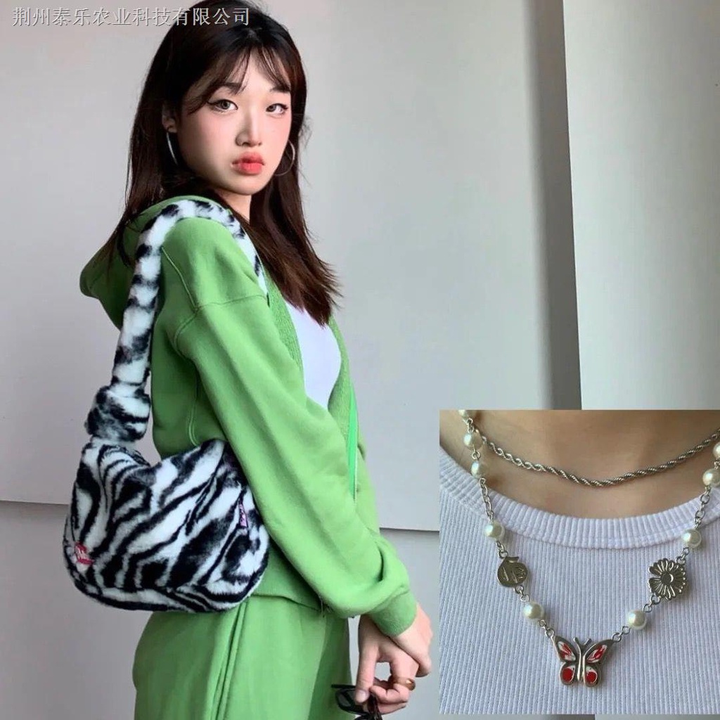 Túi Đeo Vai Bằng Lông Thỏ y2k Chính Hãng Dễ Phối Đồ Mùa Thu Đông Cho Bé Gái