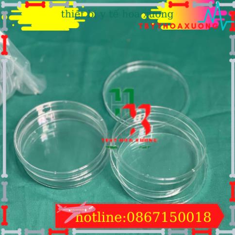 Thùng 500 Đĩa Petri Nhựa 90x15mm (10 cái/gói)