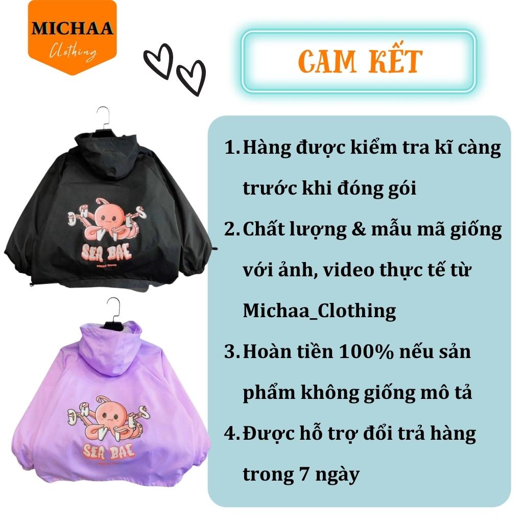 Áo Khoác Bomber Dù SEA BAE Nam Nữ Ulzzang Unisex 2 Lớp Kiểu Form Rộng - MICHAA