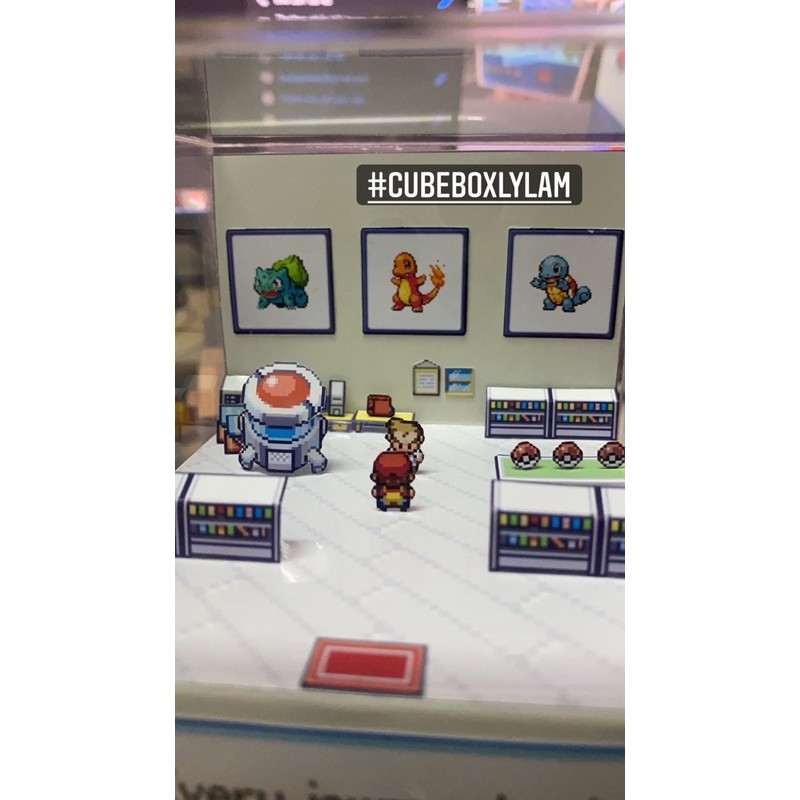 Hộp cube mô hình pokemon started gen 1