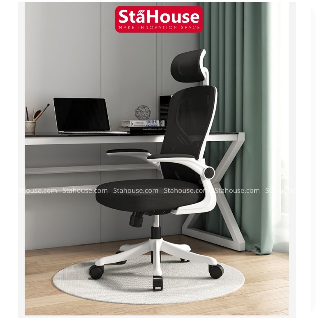 Ghế Công Thái Học Văn Phòng Ngả Lưng Thư Giãn Có Tựa Đầu, Làm Việc Thoải Mái tại Nhà SE605 STAHOUSE