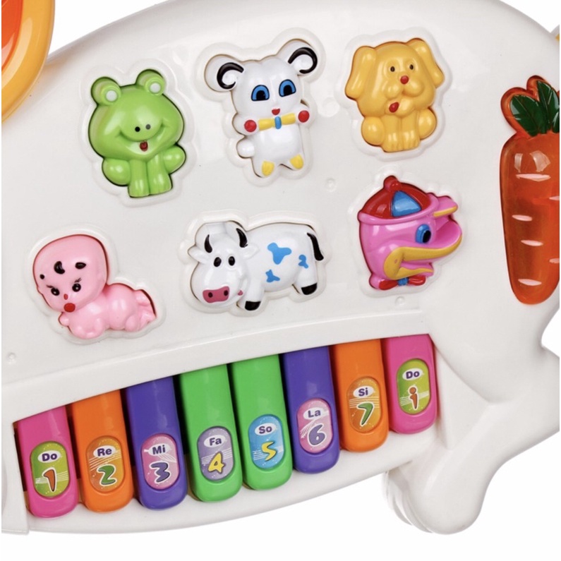 Đồ chơi đàn Piano hình động vật đáng yêu kết hợp đèn, nhạc cho bé - TiNa’s House