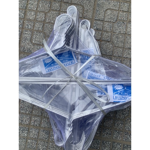 Combo 50 móc 43cm nhôm treo quần áo người lớn 300g) móc phơi quần áo