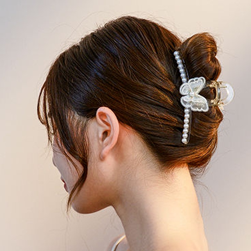 Kẹp tóc kim loại thiết kế đơn giản phong cách Hàn Quốc cho nữ