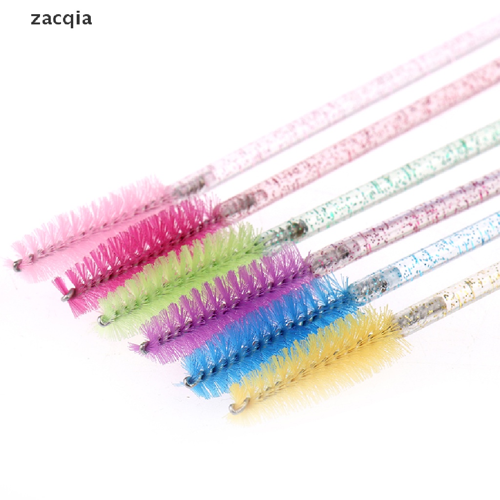 Bộ 50 Cọ Trang Điểm Lông Mi / Lông Mày Dùng Một Lần Kèm Lược Pha Lê