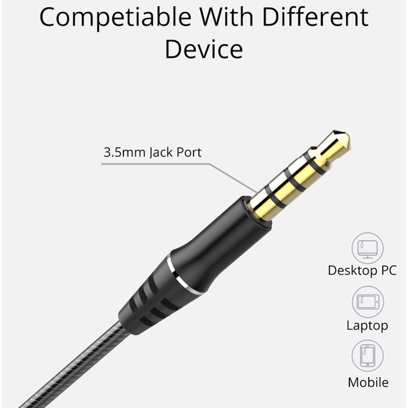 Tai Nghe Hifi Nhét Tai 2 Đường Tiếng Mỗi Bên Tai, Có Tích Hợp Micro Đàm Thoại Goma D3