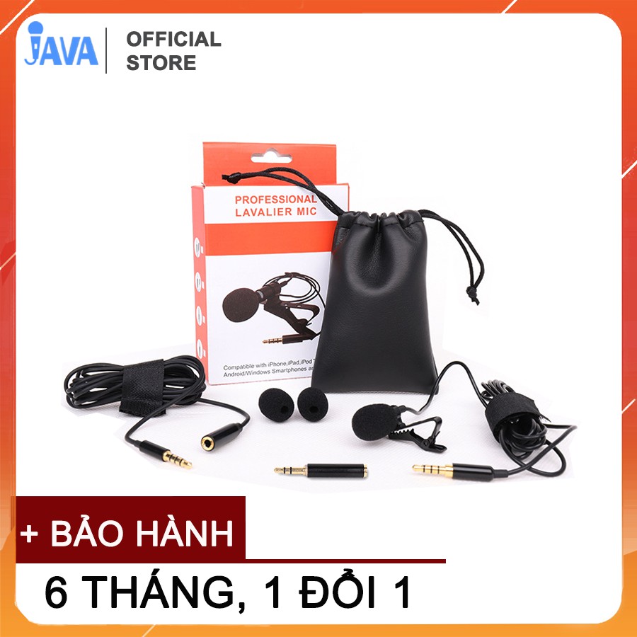 [Mã ELHACE giảm 4% đơn 300K] [BẢO HÀNH 6 THÁNG] Micro thu âm cài áo mini đầu tai nghe 3.5mm cho điện thoại, laptop, PC