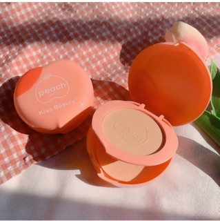 Phấn phủ Phấn Nén Hình Quả Đào Peach Powder Của Kiss Beauty