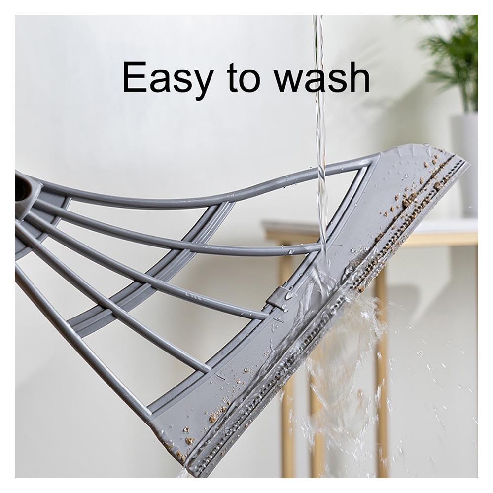 HomeBase ACCO Chổi với tay cầm cán dài bằng PP/TPR 30.5x1x92cm màu xám