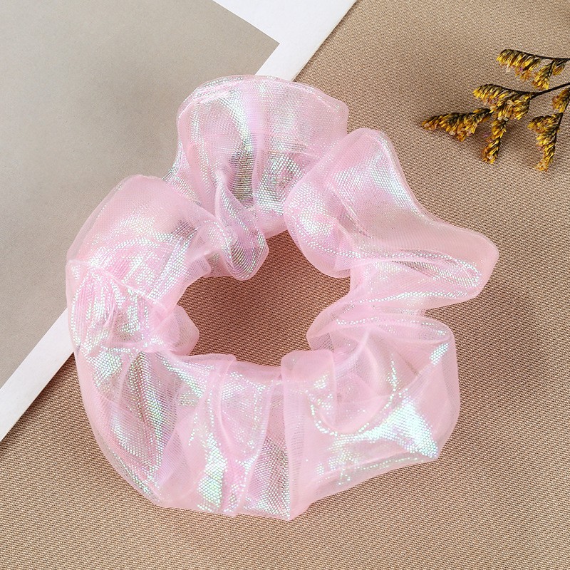 Dây buộc tóc lưới bong bóng kiểu dạ quang hàn quốc dễ thương Queen