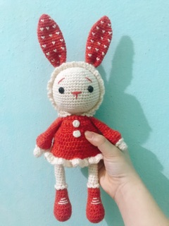 Thú len handmade- Thỏ mimi
