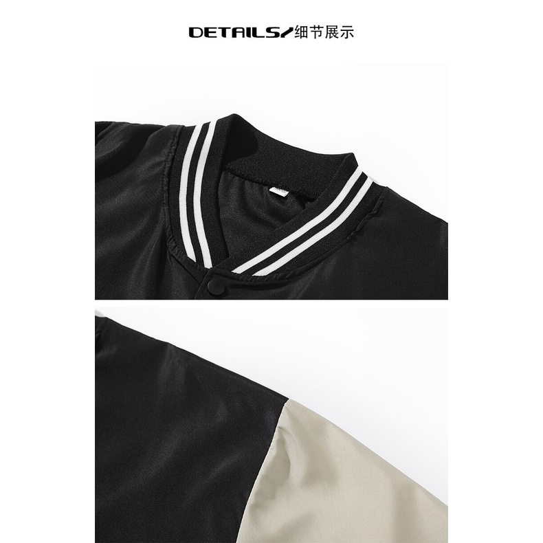Áo Khoác Varsity Jacket Bomber Cổ Đứng Dáng Rộng Thêu Họa Tiết Kiểu Cổ Điển Thời Trang Cho Nam Và Nữ form rộng Local Brand